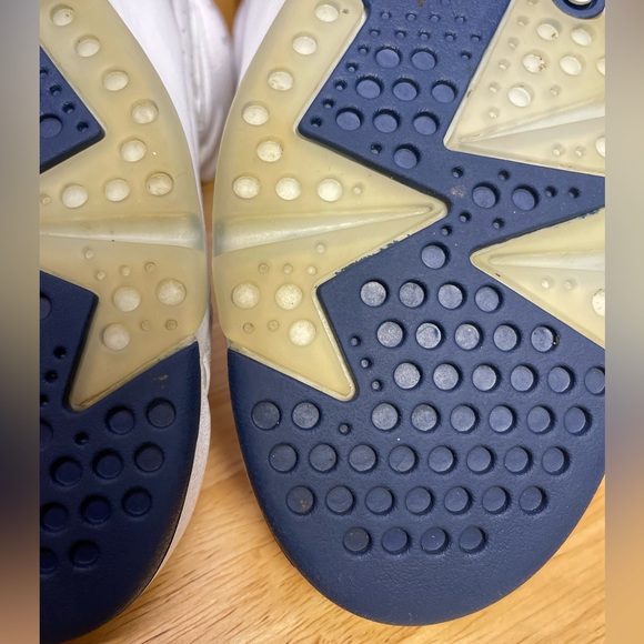 Air Jordan 6 Retro Sz 9/10.5W - white /Dark Blue, Fair Cond, orginal box good co - Picture 8 of 11